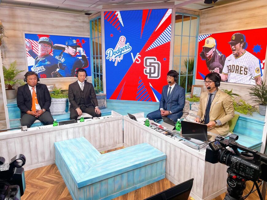 スポーツ番組のMCをする田中大貴氏（写真：田中氏提供）