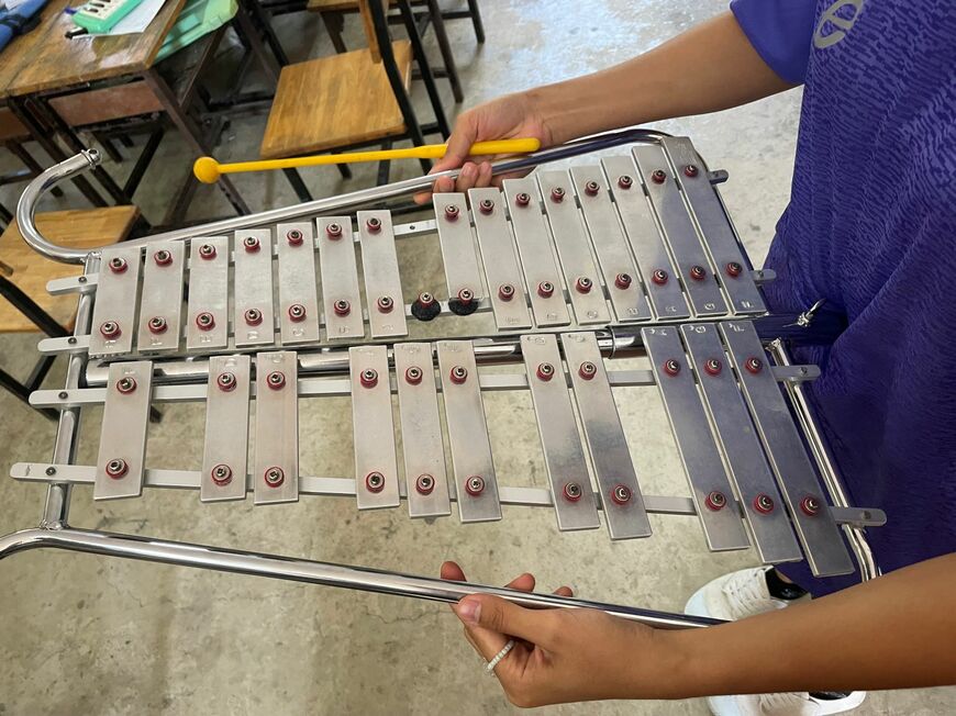 鍵盤が欠けたベルリラ（提供：JAM）