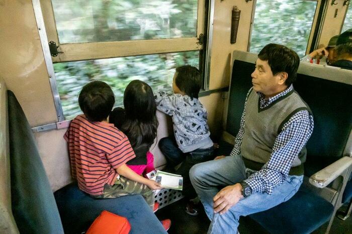 焼津から参加したという家族連れ