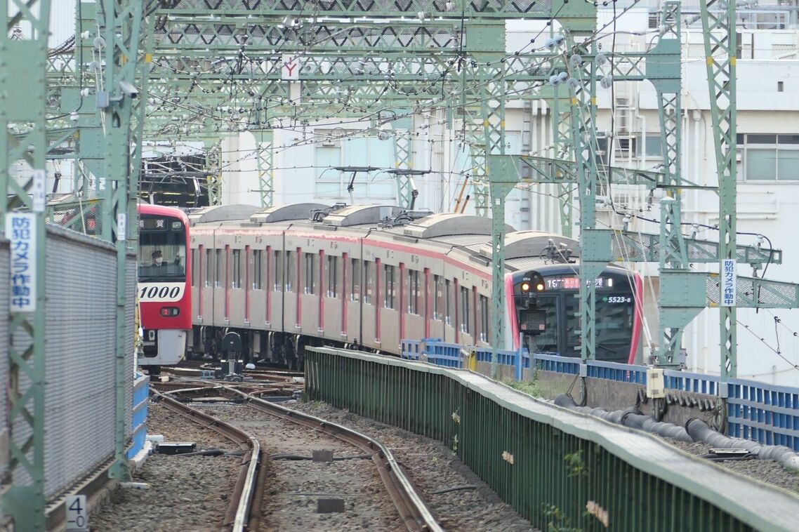 京急品川駅の引き上げ線