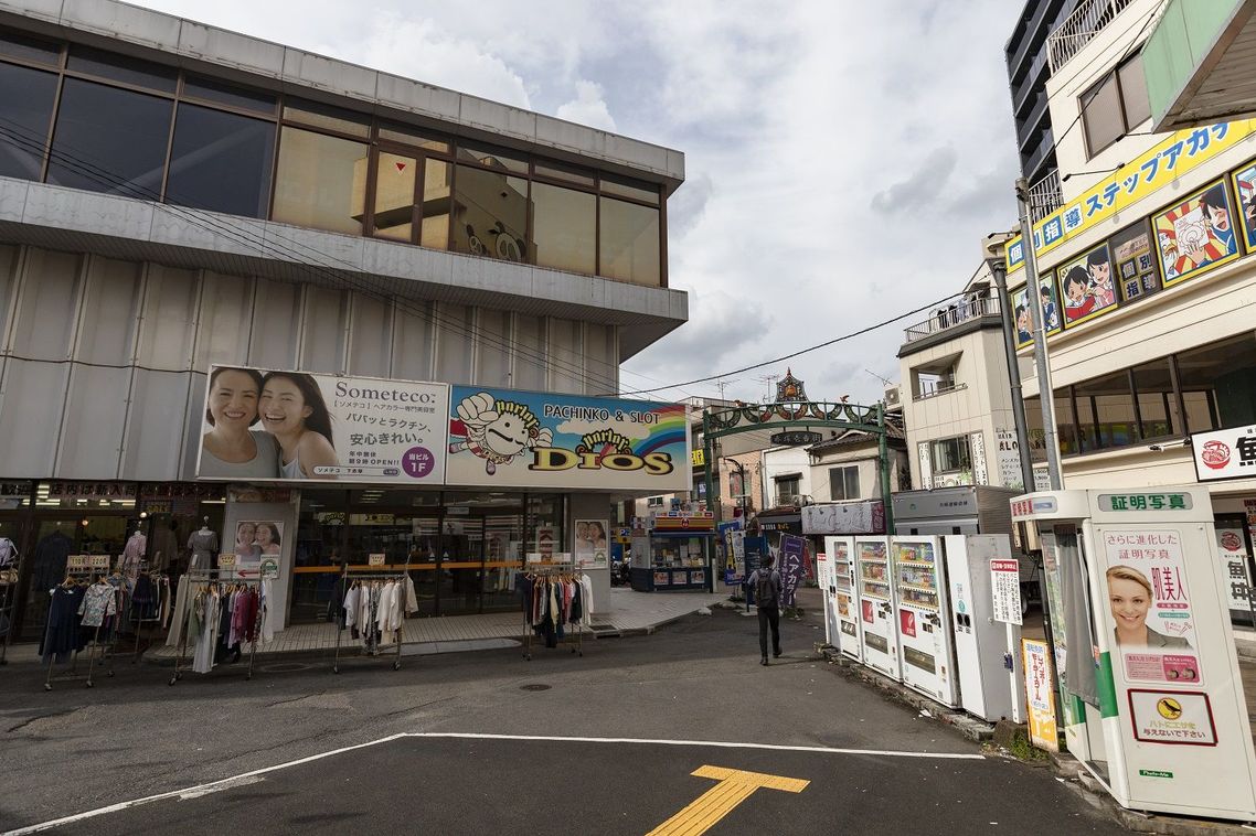 下赤塚駅の北口はどことなく昭和を感じる風景
