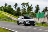 三菱の新型SUV「エクスフォースHEV」（筆者撮影）
