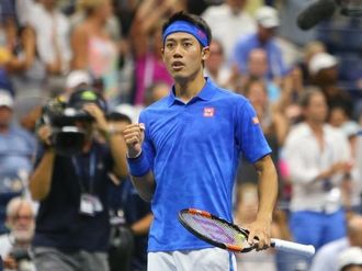 テニス､錦織がマリーを下して4強入り