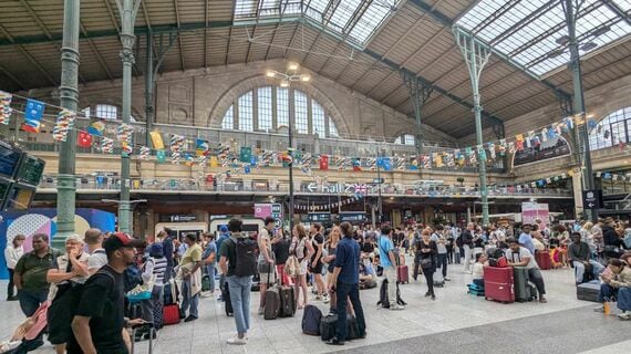 パリ北駅 五輪開会日