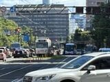 熊本市街地、平日昼間の様子（筆者撮影）