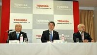 東芝の社長交代、絡み合う思惑 西田会長が留任、佐々木氏は新設の副会長に