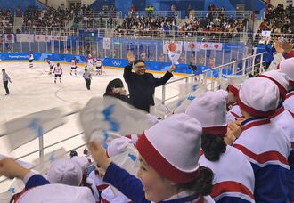 金正恩委員長そっくりさんが五輪会場に出現