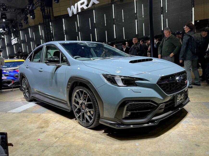 台数限定で市販予定というWRX S4 STI Sport ♯ PROTOTYPE（筆者撮影）