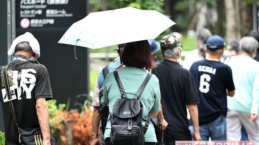 8月26日、食品配布に並んだ人は621人だったという（写真：週刊女性PRIME編集部）