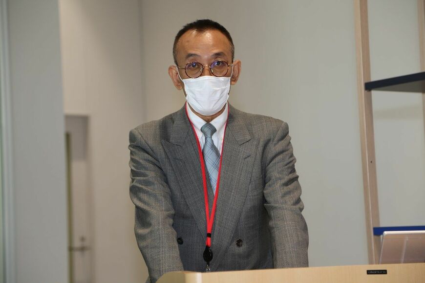 ヘルスケアMaaS実証実験の自動運転シャトルバス試乗会の様子（筆者撮影）