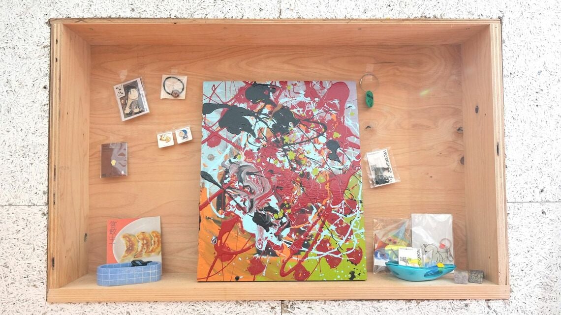 子どもたちがワークショップで作ったアート