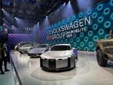アウディやポルシェも含めフォルクスワーゲン・グループとしての展示（写真：小川フミオ）