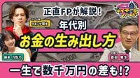 正直FPが教える年代別「お金の生み出し方」／今の年代で差がつく／保険は加入者が“損”をする／5年遅れで1000万円以上の差？／老後不安をどう解消するか／幸福度を下げない支出整理