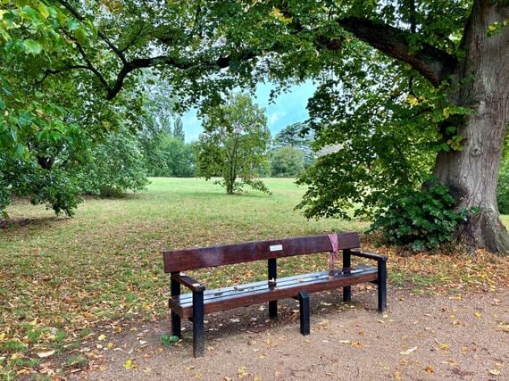 Oxford University Parksのトールキンのベンチ