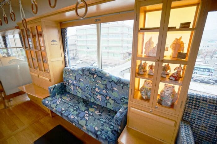 丹後あおまつ号の車内