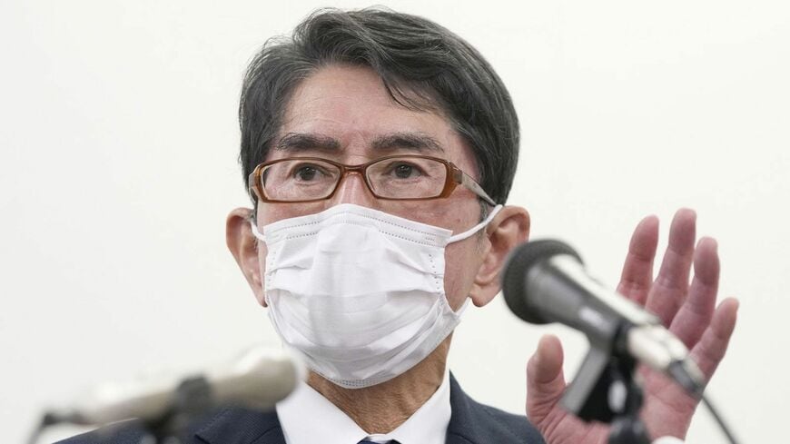 条例違反を受けて記者会見する大丸別荘の山田真社長（写真：共同通信）