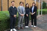 左から、桃山学院教育大学土井助手、中村教授、世古さん、村井講師（写真：筆者撮影）