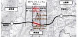 リニア中央新幹線静岡工区の位置（静岡県資料から）