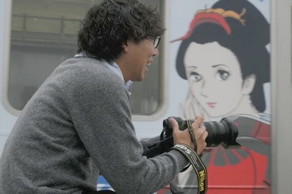 武川さん 撮影中