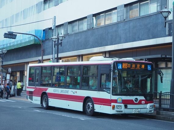 蒲田駅前 羽田空港行きのシャトルバス