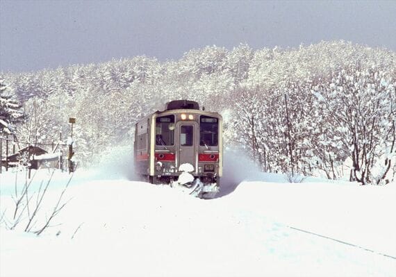 留萌本線 冬 恵比島 峠下間