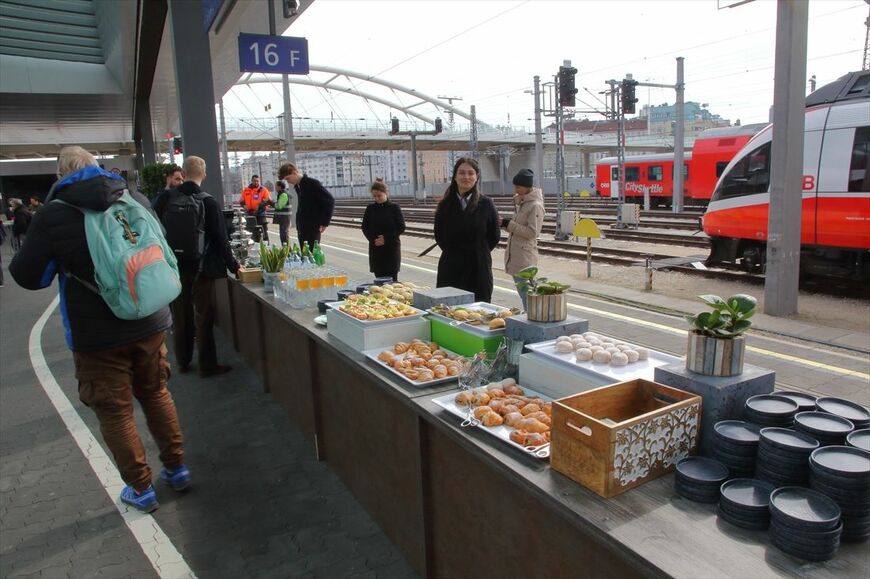 新型レイルジェットお披露目会の様子（撮影：橋爪智之）