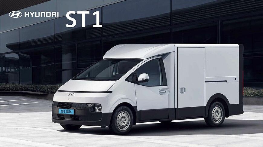 ホワイトハウスが展示していたヒョンデの商用BEV「ST1」（写真：ホワイトハウス）