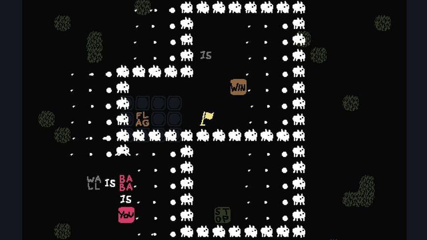 「Baba is You」のプレー画面