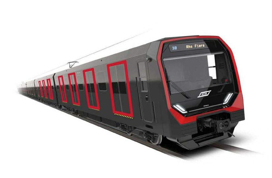 ミラノ地下鉄向け車両（画像：日立製作所）