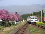 豊肥本線、阿蘇のカルデラを走る列車（撮影：南正時）