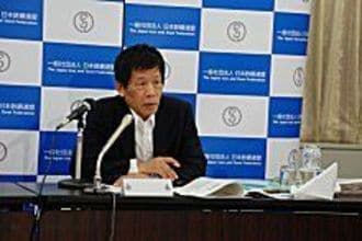 住友金属の友野社長が２９日会見、新会社への抱負を語るとともに業界の需給見通しは慎重視