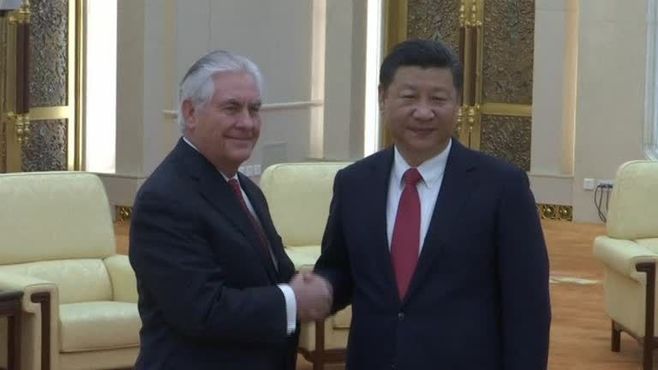 中国国家主席､米国務長官との会談で｢配慮｣