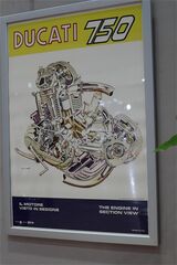 ドゥカティの1974年式「750スーパースポーツ」（筆者撮影）