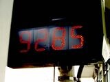 時速285km体験列車の列車番号。1桁目の9は臨時列車を表す（撮影：南正時）