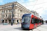 第二の都市タンペレには2021年開業のトラム。車両はチェコ製（筆者撮影）