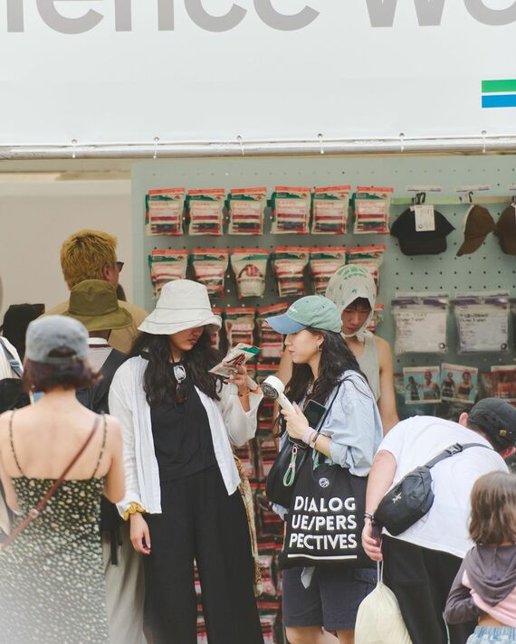 「FUJI ROCK FESTIVAL」に出展した簡易店舗