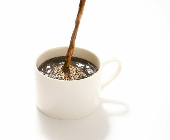 木彫りのコーヒー