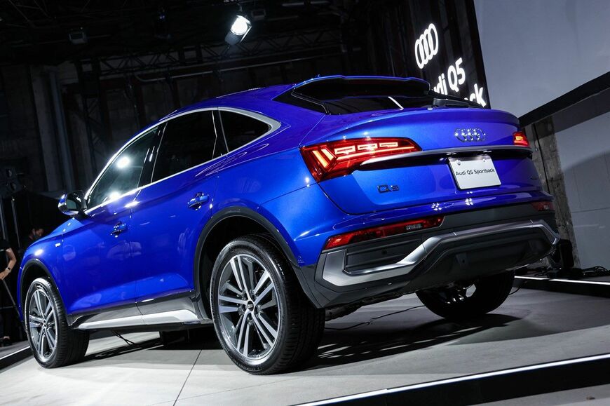 アウディの新型Q5スポーツバック（東洋経済オンライン編集部撮影）
