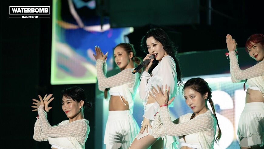 タイでも人気の韓国アイドルSUNMIも参加した（写真提供：WATERBOMB JAPAN）