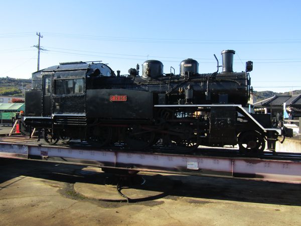 大井川鉄道のC12形164号機（筆者撮影）