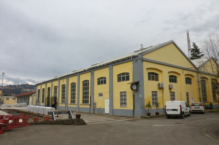 イタリア鉄道財団が保有するラ・スペツィア工場建屋は1926年建造（撮影：橋爪智之）