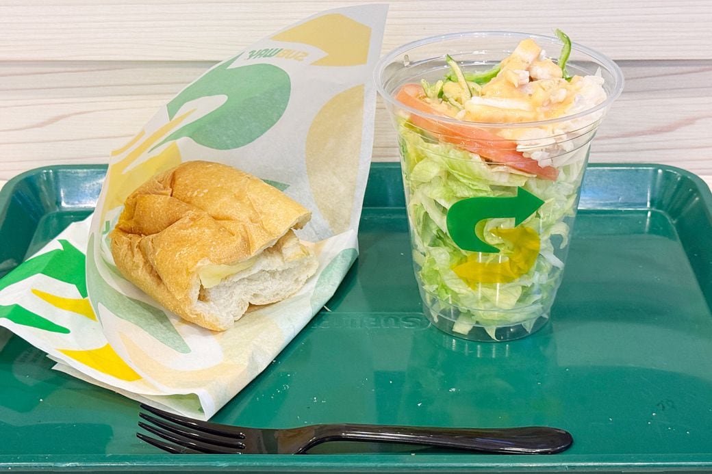 サブウェイ モーニングサラダセット チーズトースト