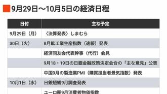 編集部厳選､注目の経済ニュース！【9月27日】