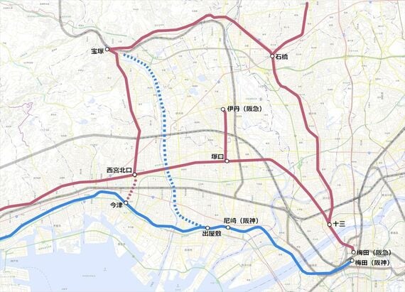 尼宝電鉄 地図