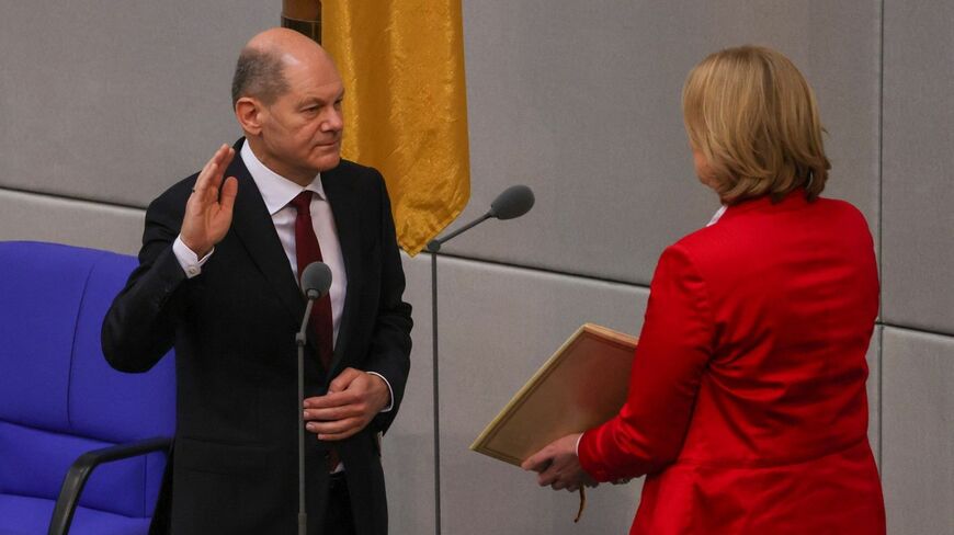 新首相に就任したSPDのショルツ氏（写真：Bloomberg）