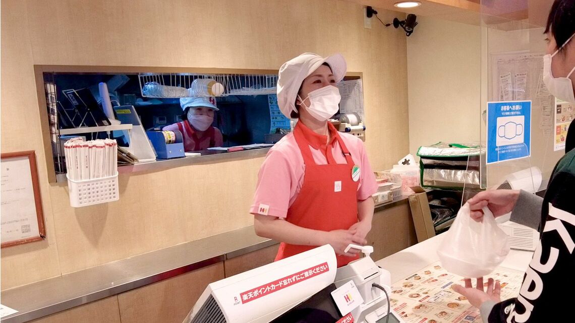 接客研修の様子