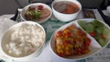 鄭州からウルムチの機内食