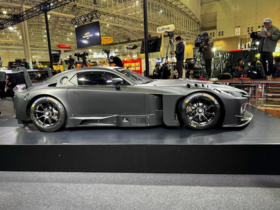 FIAが定めるGT3規格にのっとって作られたレーシングカー「GR GT3」（筆者撮影）