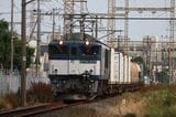 細田3丁目付近を走る貨物列車（筆者撮影）