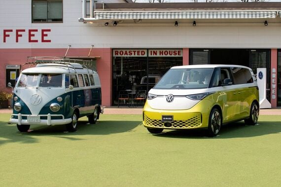 「ID.BUZZ」はフォルクスワーゲンのアイコンでもあるバス（Type2）のイメージを持たせたEV（写真：Volkswagen）